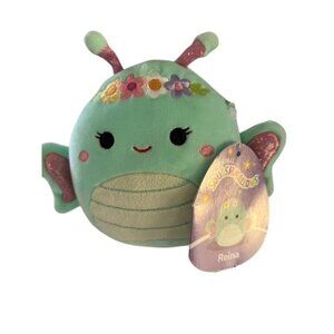 Squishmallows 5 in Reina Butterfly Plush Easter Spring Floral Headband Shimmer